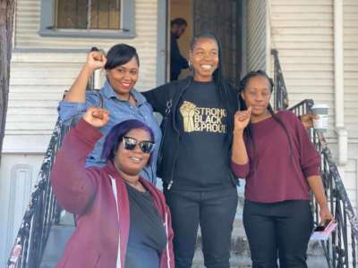 Four mothers are fighting to stay in an investor-owned house as the Trump administration threatens a crackdown in California.