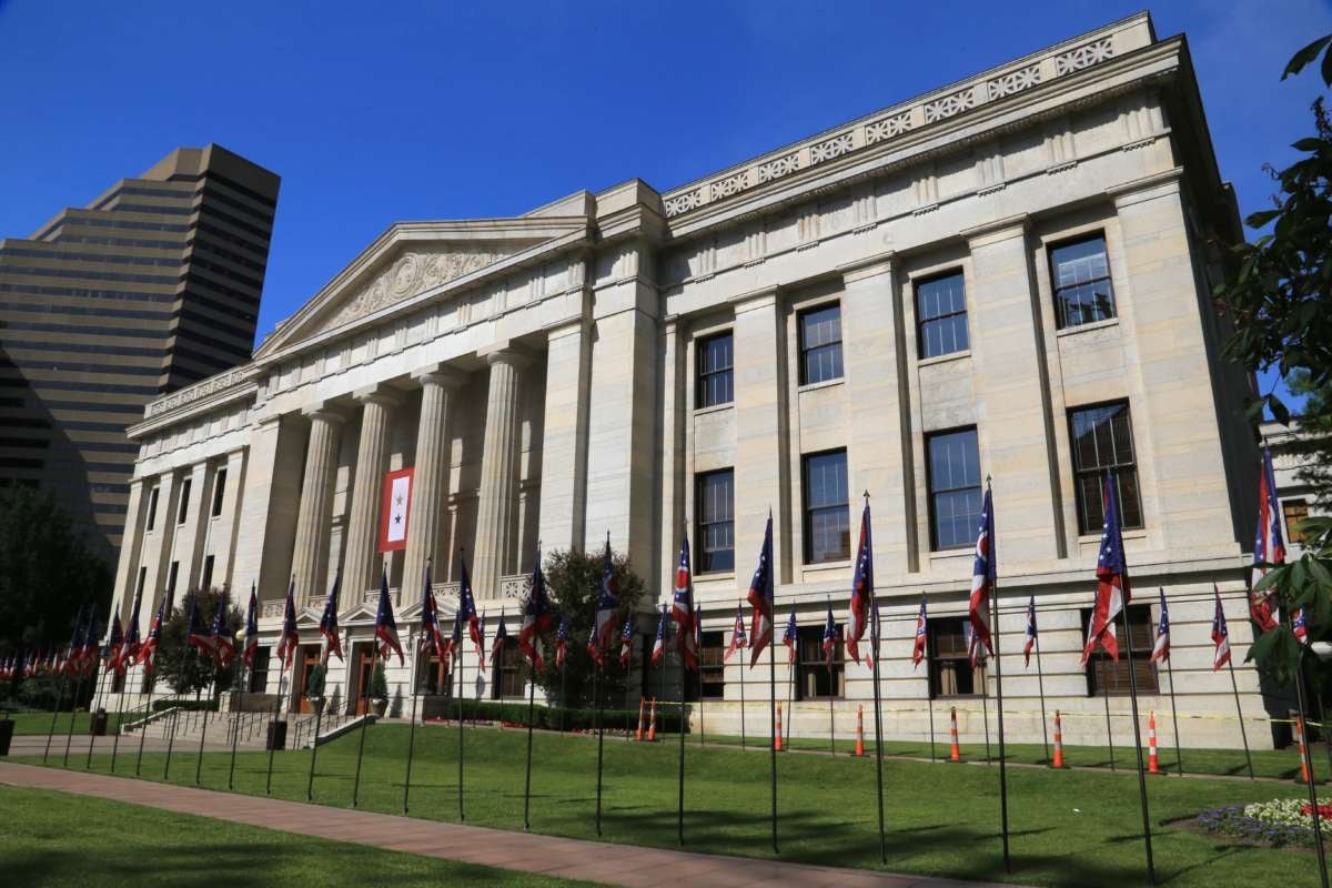 The Ohio Senate Building at the Ohio Statehouse in Columbus, Ohio.