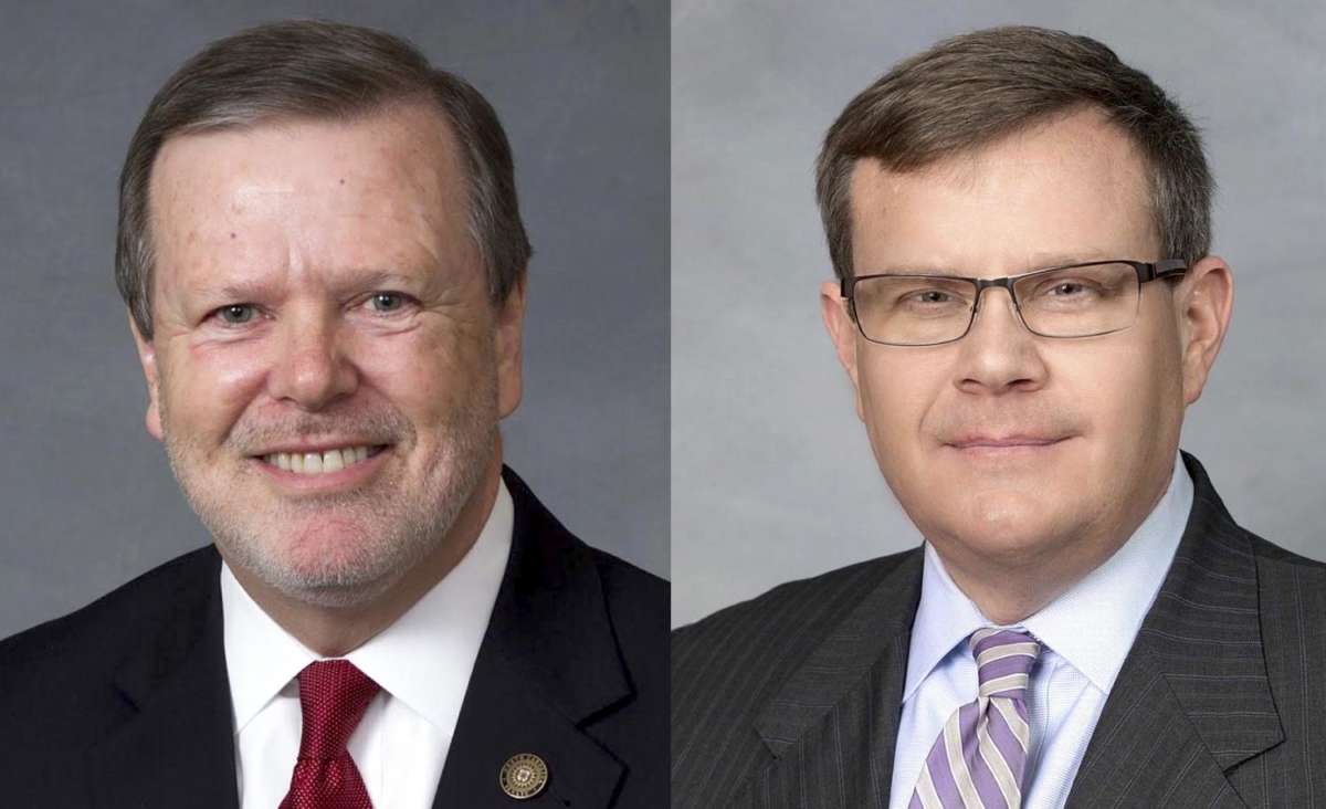 North Carolina Senate President Pro Tem Phil Berger, left, and state House Speaker Tim Moore, right, are among the elected officials who have received campaign contributions from the N.C. Heritage PAC established by the Sons of Confederate Veterans.