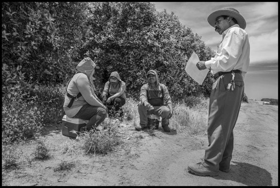 Aquiles Hernandez, who was imprisoned as an education workplace activist in Mexico, organizes farmworkers in California.