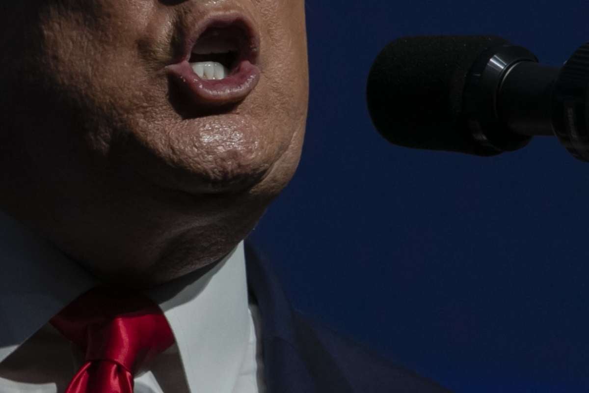 Donald Trump's mouth