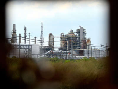 A petrochemical plant