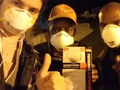 During the fires and floods of 2017, queer disabled organizers in the Bay Area shared masks and air filters with one another as part of a queer and trans-led community relief project called Mask Oakland.