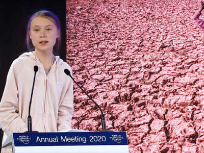 Greta Thunberg Chastises Global Elite at Davos Forum
