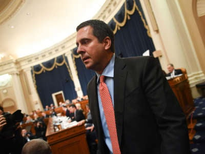 Rep. Devin Nunes arrives before the House Judiciary Committee in the Longworth House Office Building on Capitol Hill, December 4, 2019, in Washington, D.C.