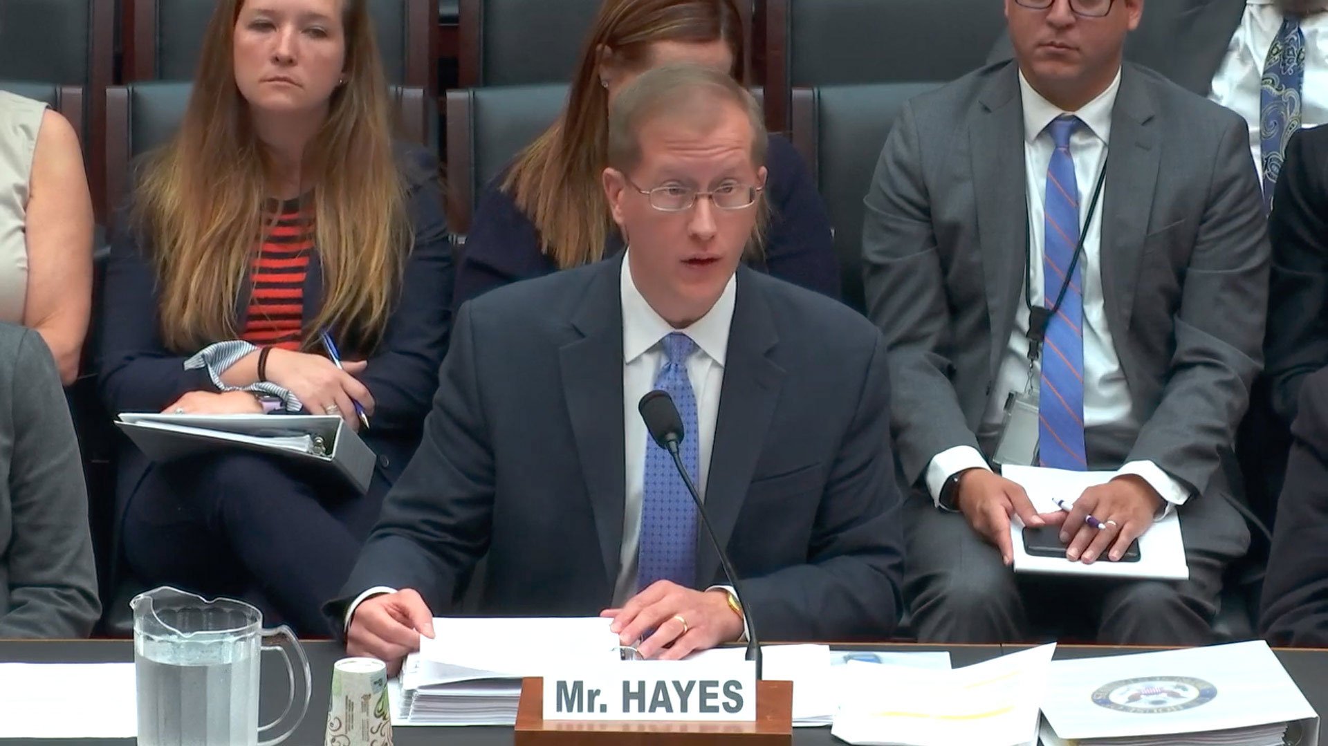 Jonathan Hayes, director of the Office of Refugee Resettlement, gives testimony in the House of Representatives on September 19, 2019.