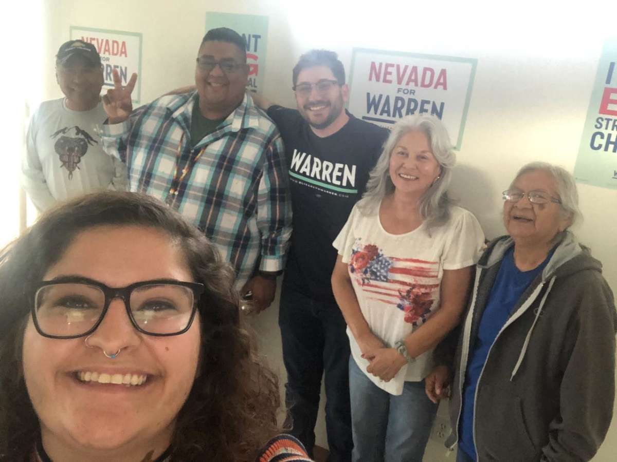 Representatives from the Warren campaign met with members of the Walker River Paiute tribe ahead of the Nevada caucuses.