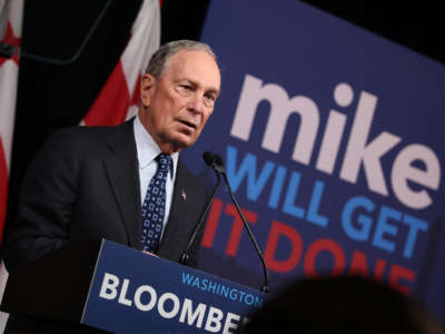 Democratic presidential candidate, former New York City Mayor Michael Bloomberg speaks at a campaign event on January 30, 2020, in Washington, D.C.