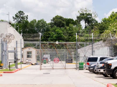 CoreCivic's Houston processing center is pictured June 24, 2018.