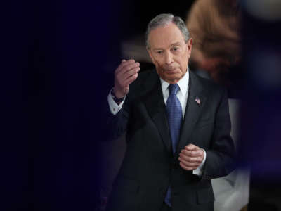 Former New York City mayor Mike Bloomberg speaks during a Fox News town hall held at the Hilton Performing Arts Center at George Mason on March 2, 2020, in Manassas, Virginia.