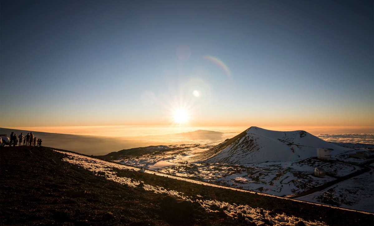 A view from the top of Mauna Kea.