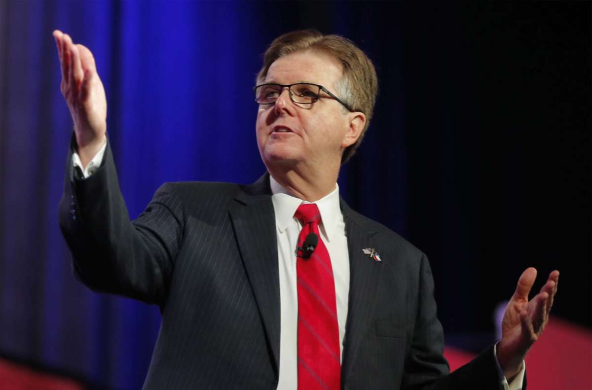 Lt. Gov. Dan Patrick speaks at the Republican Party of Texas State Convention at the Kay Bailey Hutchison Convention Center, May 12, 2016, in Dallas.