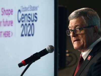 Steven Dillingham, director of the Census Bureau, speaks while unveiling the advertising outreach campaign for the 2020 Census, on January 14, 2020, in Washington, D.C.