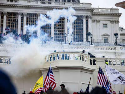 Trump supporters storm the U.S. Capitol following a rally with President Trump on January 6, 2021, in Washington, D.C.