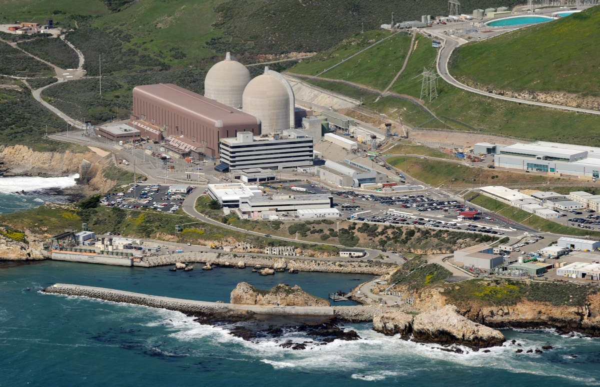 Aerial view of the Diablo Canyon Nuclear Power Plant which sits on the edge of the Pacific Ocean at Avila Beach in San Luis Obispo County, California, on March 17, 2011.