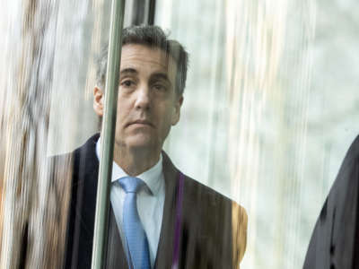 President Trump's former attorney Michael Cohen arrives at U.S. Federal Court in New York on December 12, 2018.