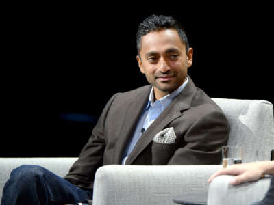 Venture capitalist Chamath Palihapitiya speaks onstage during "The State of the Valley: Where’s the Juice?" at the Vanity Fair New Establishment Summit at Yerba Buena Center for the Arts on October 19, 2016, in San Francisco, California.