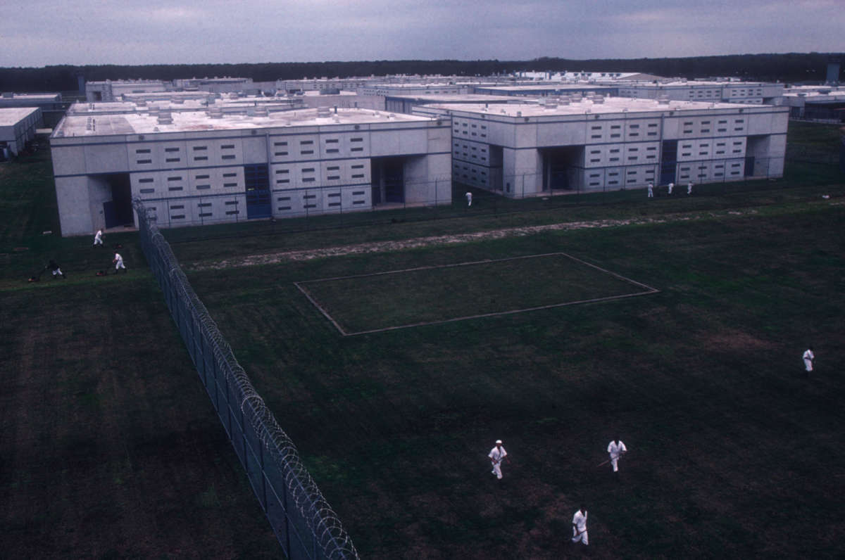 The prison pictured is one of over 109 prisons run by the exas Department of Criminal Justice across the state, many of them built during a period of great expansion in the 1990s and laid out on rural farmland.