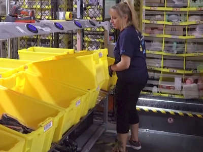 Amazon “Profiting from This Pandemic” as Warehouse Workers Walk Off Job to Demand Safer Conditions