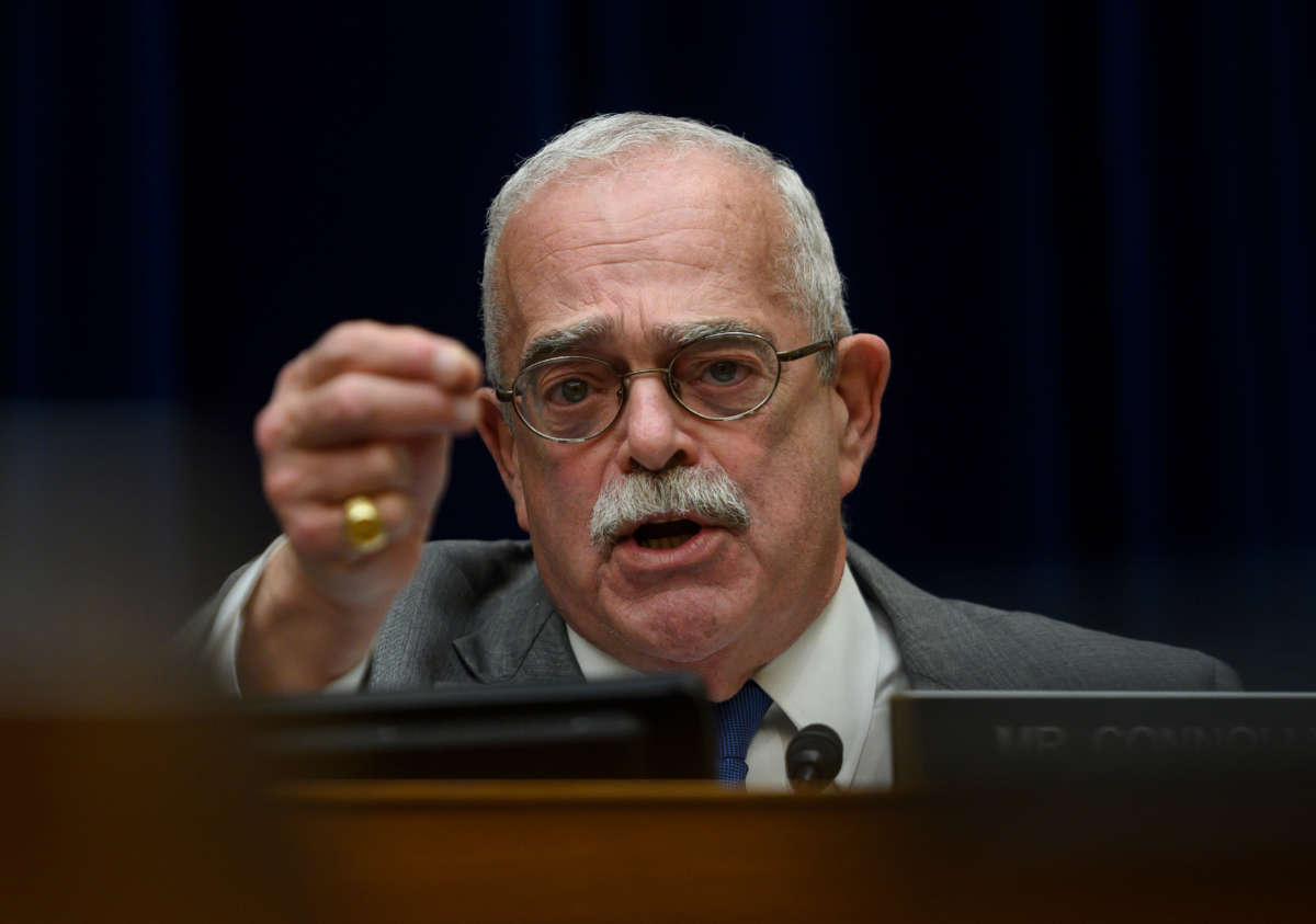 Rep. Gerry Connolly asks questions during a hearing concerning government preparedness and response to the coronavirus in the Rayburn House Office Building on Capitol Hill, March 11, 2020, in Washington, D.C.