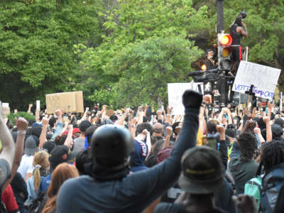 The Secret Service built large fences around Lafayette Square in an attempt to safeguard Trump, whose vile messages like “It's MAGA night at the White House” appear aimed at inciting further violence from the state and potentially white supremacists. Protesters on June 2 were not deterred as they raised their fists in the air and called for liberation, chanting: “The ballot or the bullet. Vote Trump Out.”