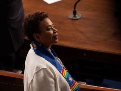 Rep. Barbara Lee stands at the U.S. Capitol in Washington, D.C., on February 5, 2019.