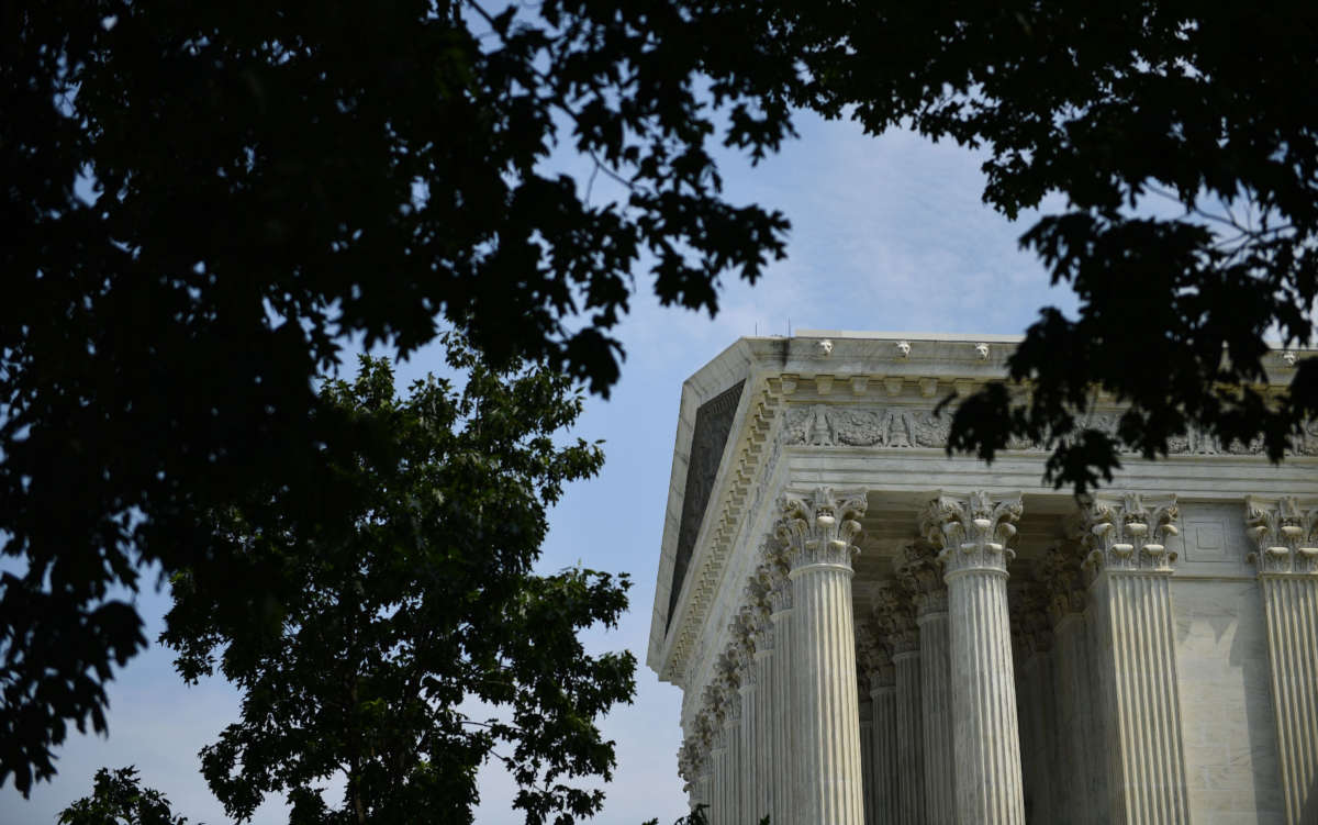 The U.S. Supreme Court is viewed on July 6, 2020, in Washington, D.C.