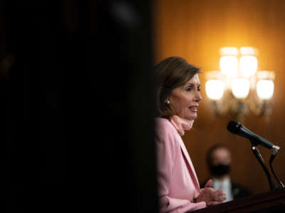 Speaker of the House Nancy Pelosi speaks during a news conference at the U.S. Capitol on June 18, 2020, in Washington, D.C.
