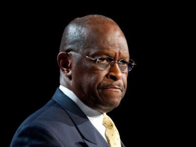 Herman Cain addresses the Family Research Council's Values Voter Summit in Washington, D.C., October 7, 2011.