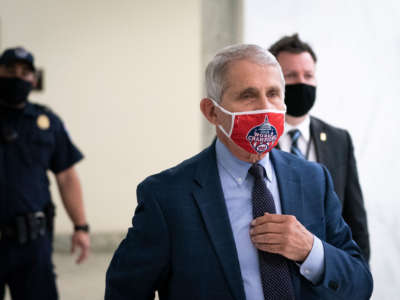 Anthony Fauci, director of the National Institute of Allergy and Infectious Diseases, arrives in the Rayburn House Office building for a House Select Subcommittee on Coronavirus hearing on July 31, 2020, in Washington, D.C.