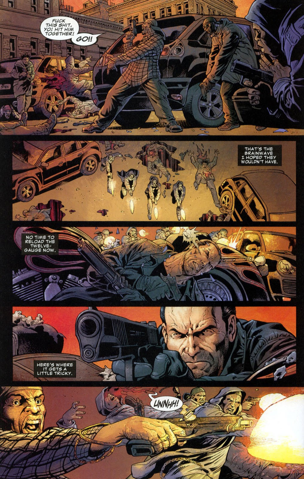 Marvel did NOT abandon the Punisher skull. Frank merely changed his costume  to reflect his different state of mind in this story. Here is Ares (in the  original skull) mourning the Frank