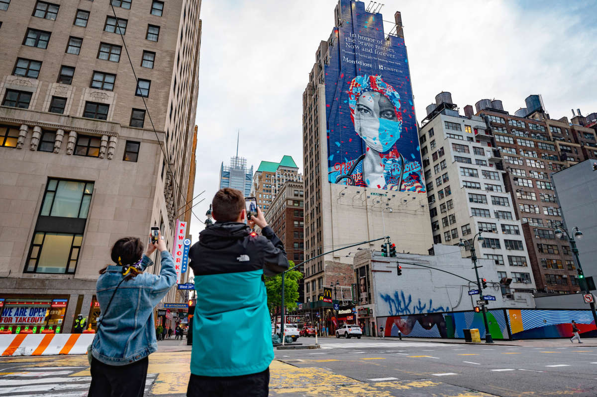 Montefiore Medical Center's Einstein Campus and Alto New York collaborated with artist Tristan Eaton to create an iconic mural that captures the heroism of New York’s nurses during the COVID-19 pandemic—and every day, on May 14, 2020, in New York City.