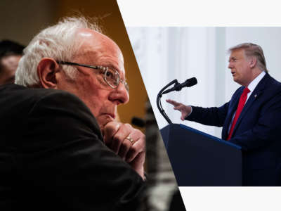 Sen. Bernie Sanders and President Donald Trump