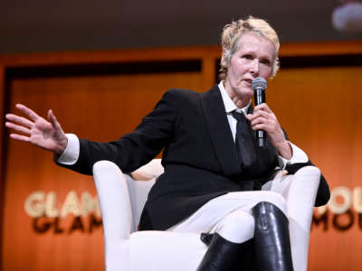 E. Jean Carroll speaks onstage during a panel at the 2019 Glamour Women Of The Year Summit at Alice Tully Hall on November 10, 2019, in New York City.