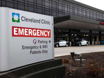 The Cleveland Clinic is pictured in Cleveland, Ohio on March 10, 2020.
