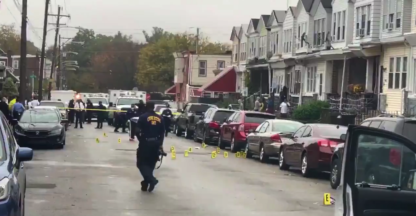 The scene of the deadly shooting of Walter Wallace, Jr. by two Philadelphia Police officers.