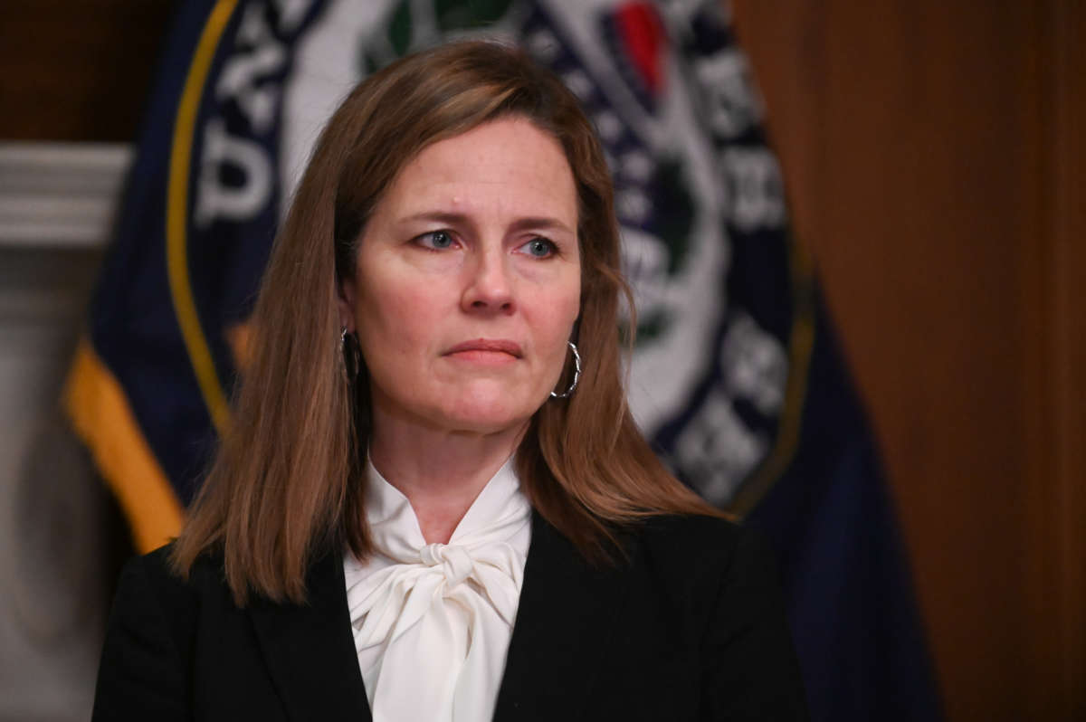 Seventh U.S. Circuit Court Judge Amy Coney Barrett, President Donald Trump's nominee for the Supreme Court, as seen on October 1, 2020, in Washington, D.C.