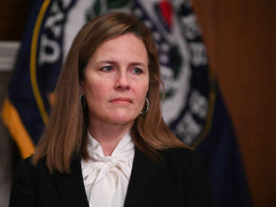 Seventh U.S. Circuit Court Judge Amy Coney Barrett, President Donald Trump's nominee for the Supreme Court, as seen on October 1, 2020, in Washington, D.C.