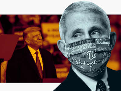 Dr. Anthony Fauci and President Donald Trump