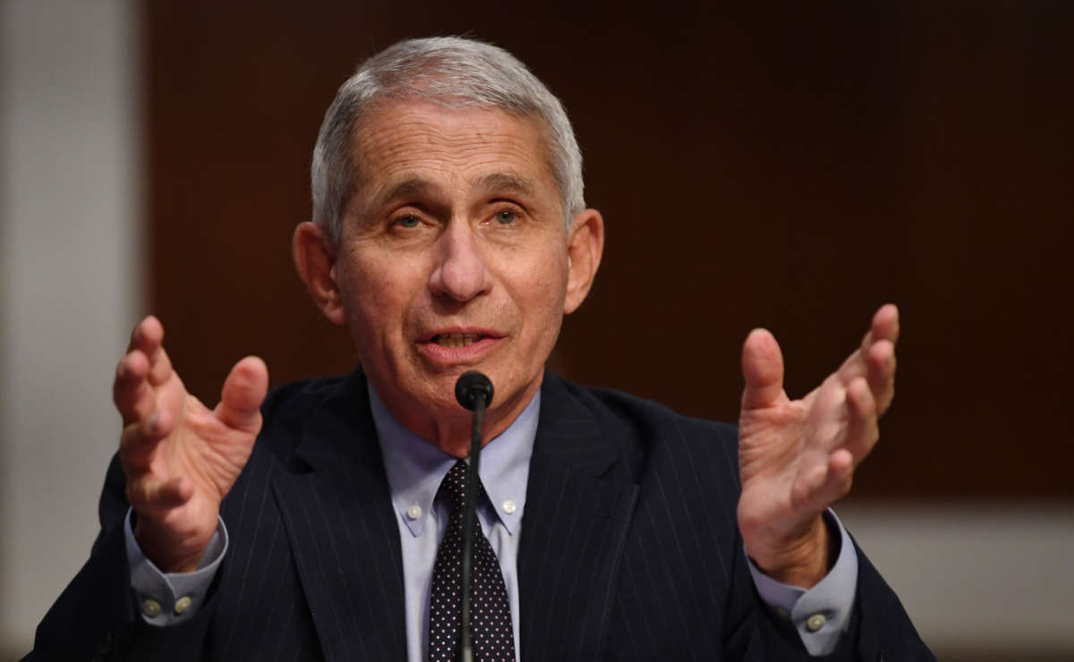 Dr. Anthony Fauci, director of the National Institute for Allergy and Infectious Diseases, testifies on Capitol Hill on June 30, 2020, in Washington, D.C.