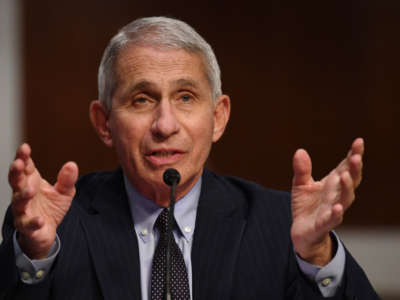 Dr. Anthony Fauci, director of the National Institute for Allergy and Infectious Diseases, testifies on Capitol Hill on June 30, 2020, in Washington, D.C.