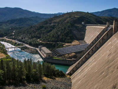 Lake Shasta, California's largest water reservoir feeding the Sacramento River
