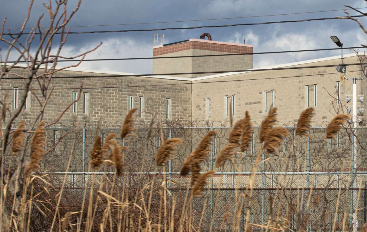 An external view of the Northern State Prison in Newark, New Jersey, is seen on January 18, 2021.