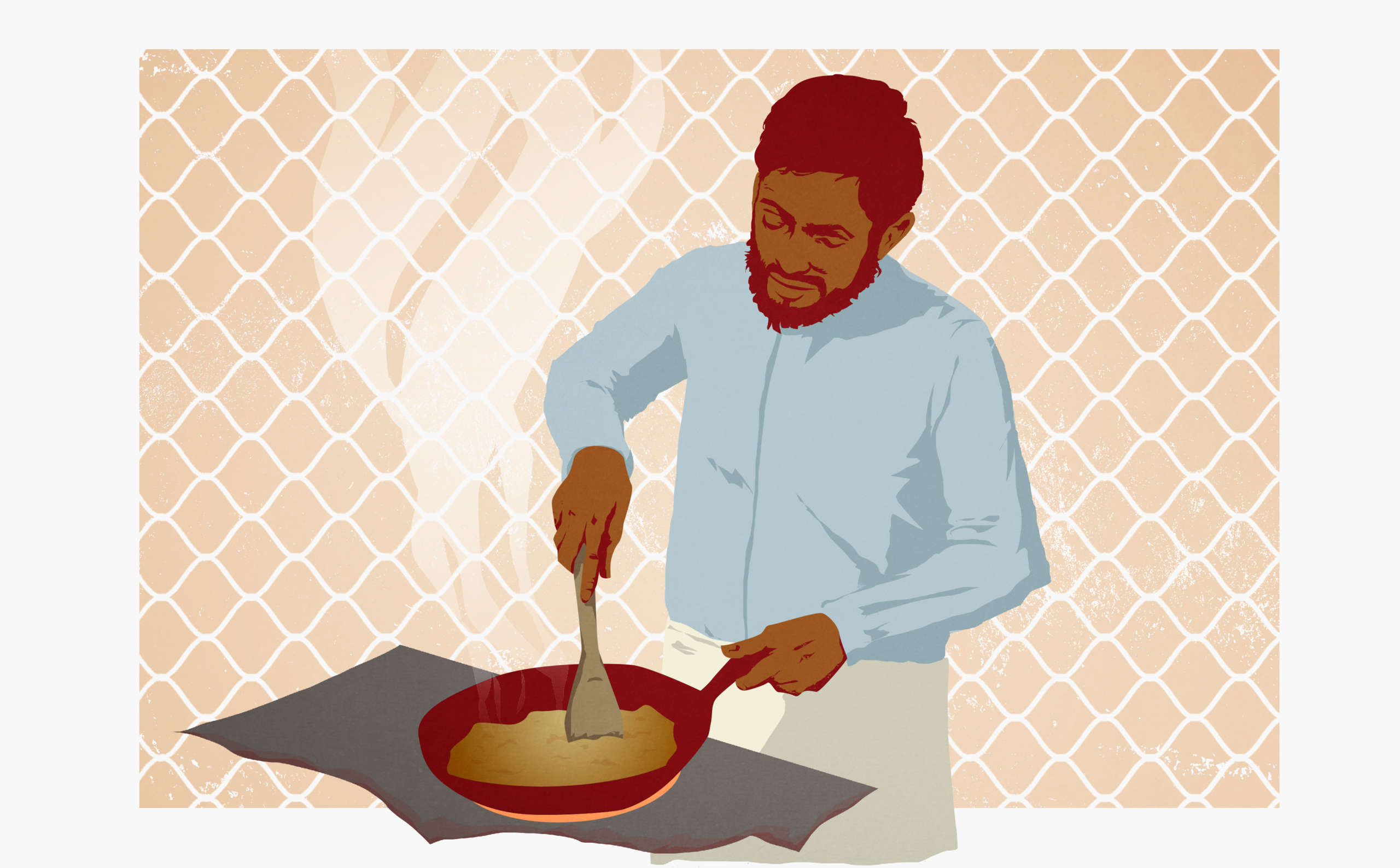 File:Contract worker prepares a big pot of food at Guantanamo.jpg