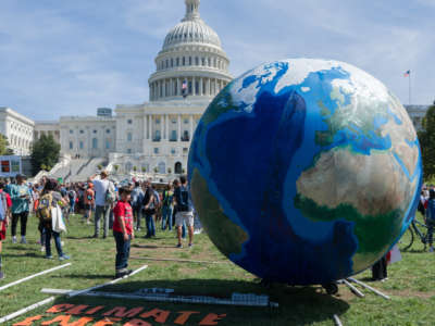 A climate strike on the Capitol grounds in Washington, D.C., September 20, 2019.