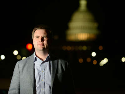 J.D. Vance, author of the book "Hillbilly Elegy," poses for a portrait photograph near the U.S. Capitol building in Washington, D.C. on January 27, 2017.