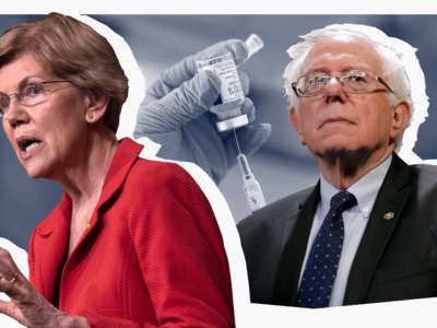 Sens. Elizabeth Warren and Bernie Sanders have joined with other leading Democrats and public health organizations to deliver a petition demanding the U.S. drop its opposition to a temporary waiver on international patent rights for COVID vaccines and treatments.