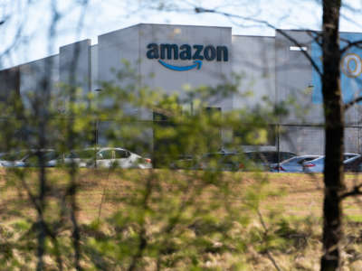The Amazon fulfillment warehouse at the center of a unionization drive is seen on March 29, 2021, in Bessemer, Alabama.