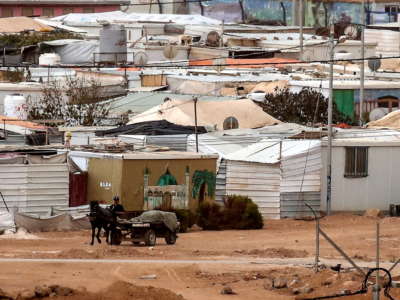 A view of Zaatari refugee camp in Jordan, on November 22, 2018.