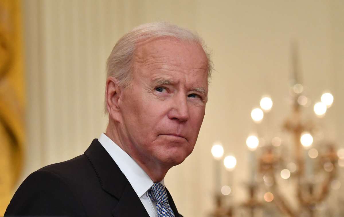 President Joe Biden delivers remarks on the COVID-19 response and the vaccination in the East Room at the White House in Washington, D.C., on May 17, 2021.